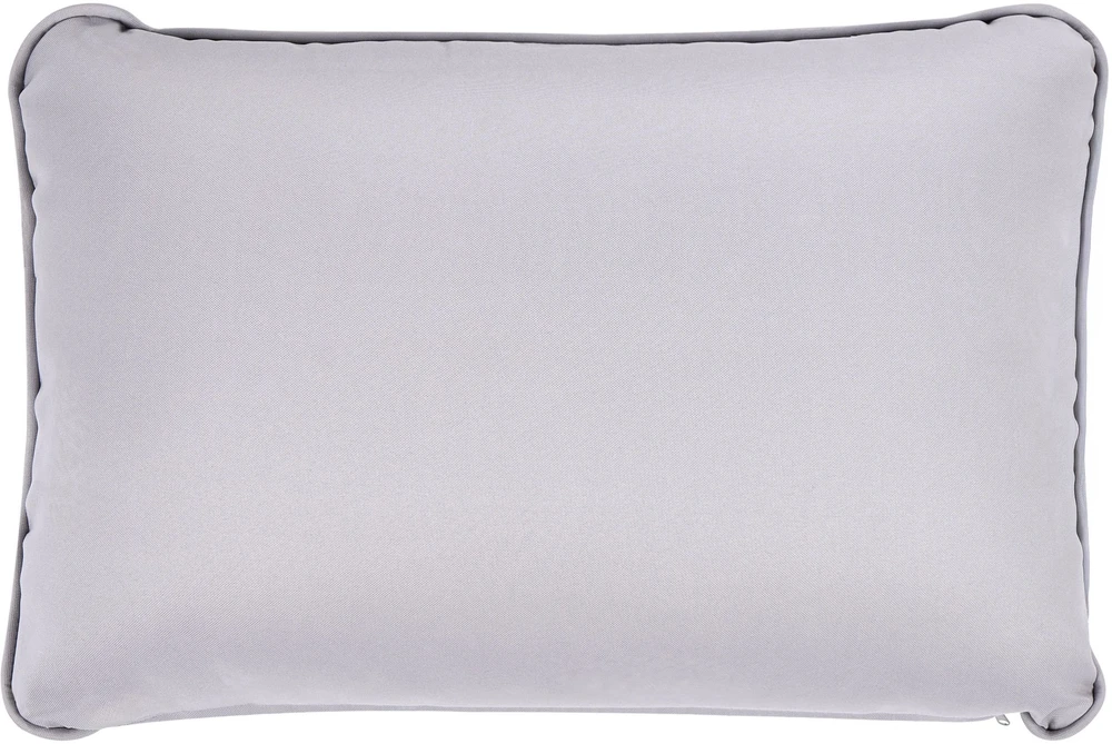 Lauko baldų komplektas Beliani Lauko kampinė sofa su staliuku 3 asmenims ARABBA Kairinio tipo, pilka, sertifikuota akacijos mediena