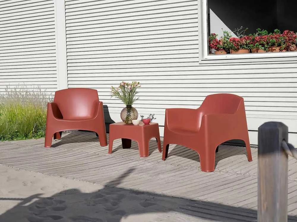 Lauko baldų komplektas Bica Sodo baldų komplektas Set Ibiza Terrace in brick red