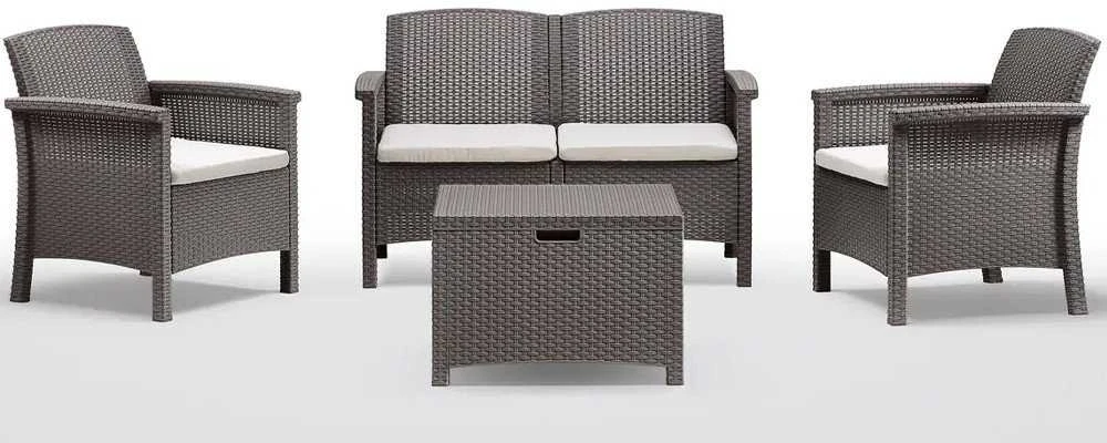 Lauko baldų komplektas Bica Bútorkészlet Venezia 2 Taupe