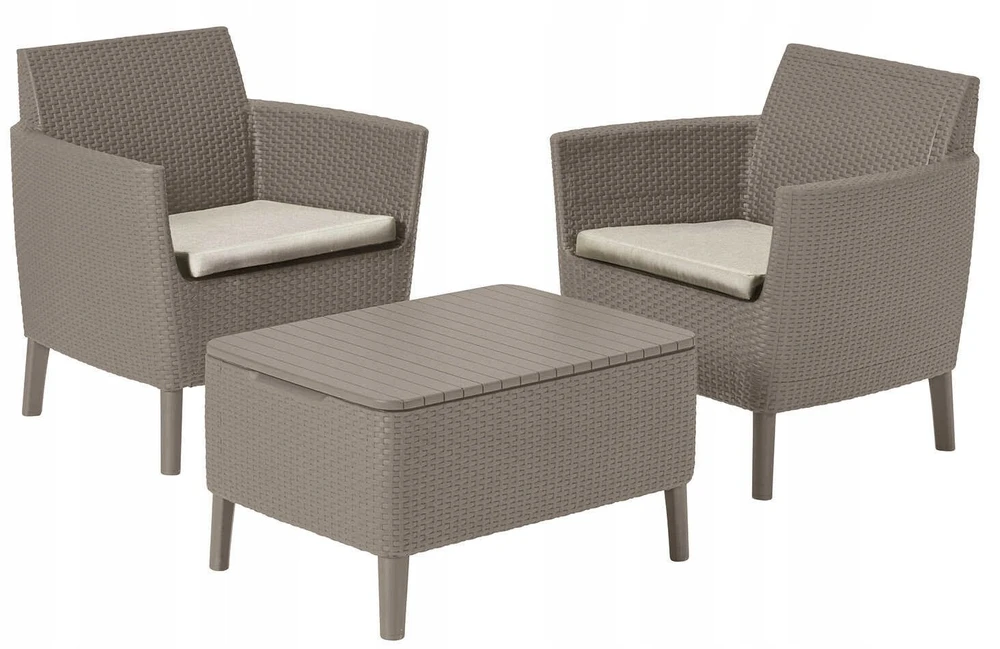 Lauko baldų komplektas Gardena Keter Sodo baldų komplektas Salemo Balcony Set beige