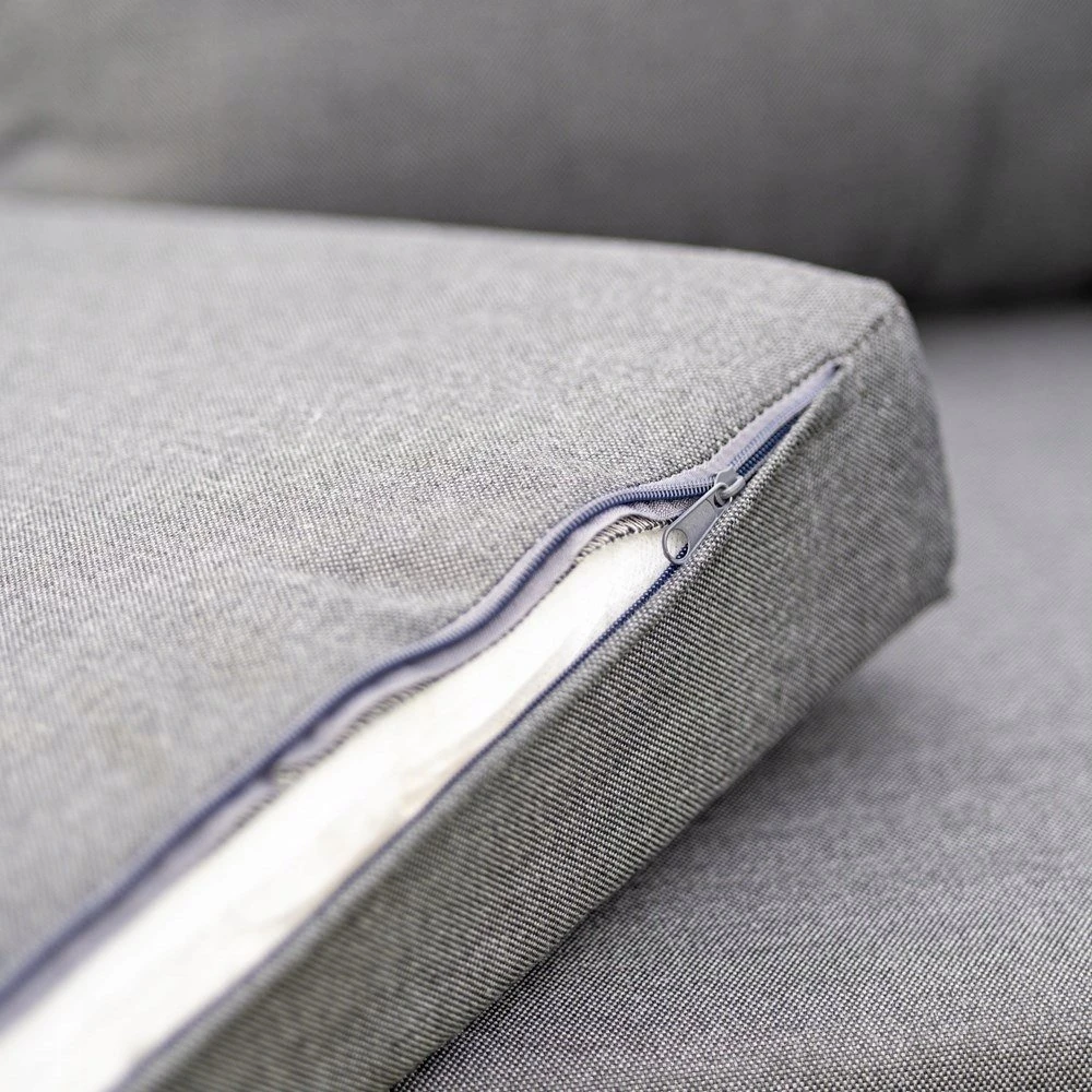 Lauko baldų komplektas Kontrastingas sodo baldų komplektas DUISBURG sofa-fotelis-staliukas antracito / rudos spalvos