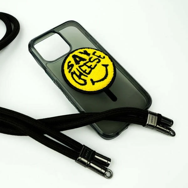 Dėklas „Laut MAGMOJI“ ženklelis, skirtas „MagSafe“, sako „Cheese“