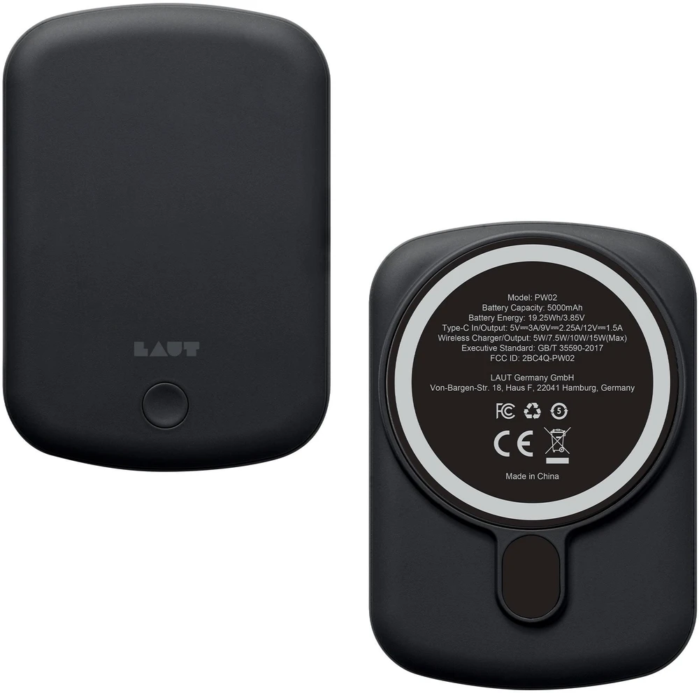 Laut MagSafe Powerbank Handy 5.000mAh, Juodas