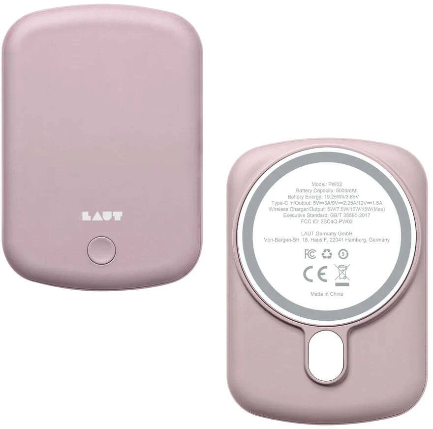 Laut MagSafe Powerbank Handy 5.000mAh, Rožinė
