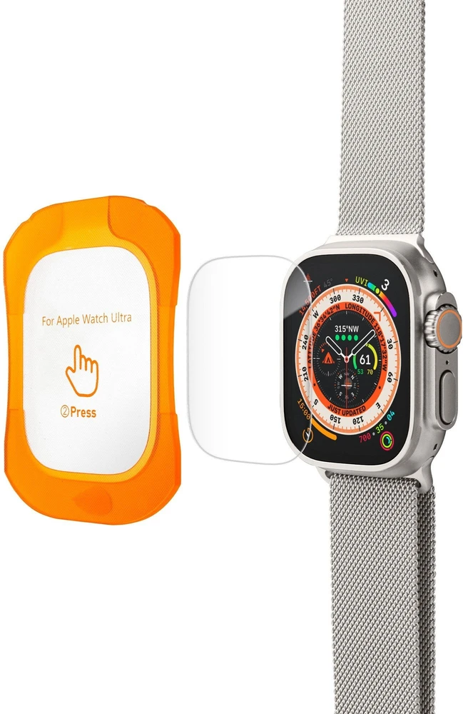 „LAUT PRIME GLASS“ skaidrus apsauginis stiklas, skirtas „Apple Watch Ultra 49mm“ laikrodžiui