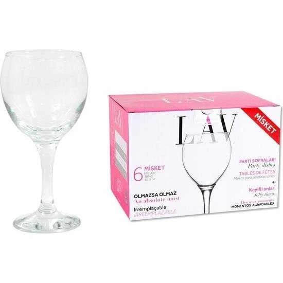 Vyno taurės LAV MISKET LV-MIS560F, 365 ml, 6 vnt.