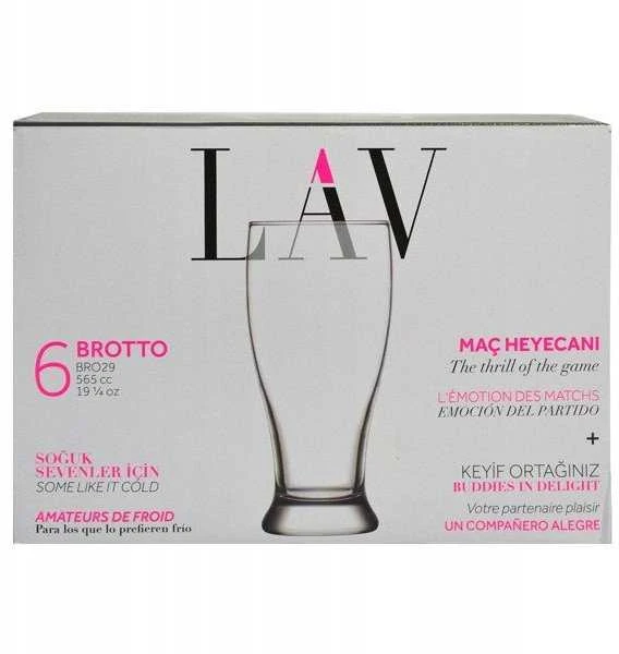 Alaus bokalai LAV BROTTO LV-BRO29F, 565 ml, 6 vnt.