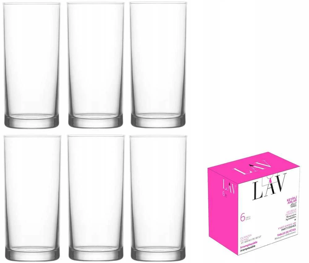 Stiklinės LAV LIBERTY LBR320F, 290 ml, 6 vnt.