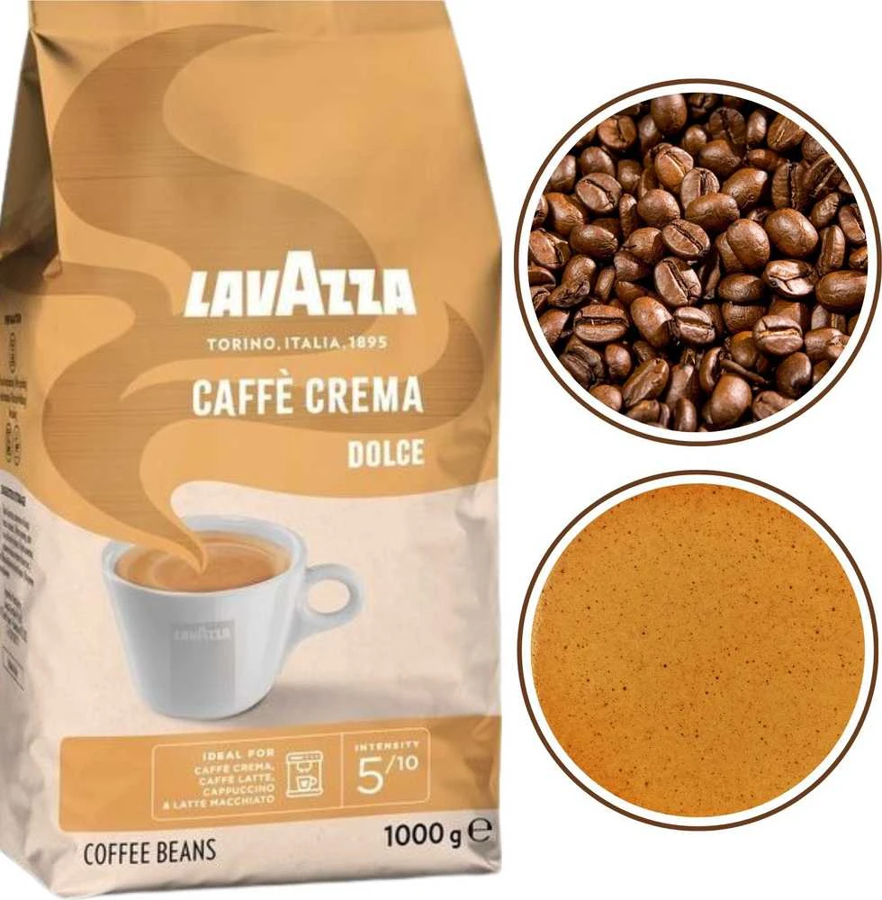 Lavazza Caffe Crema Dolce kavos pupelės, 1kg
