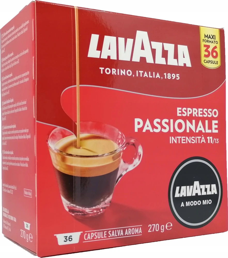 Coffee capsules Lavazza Passionale. MODO MIO 270g. 36 pcs