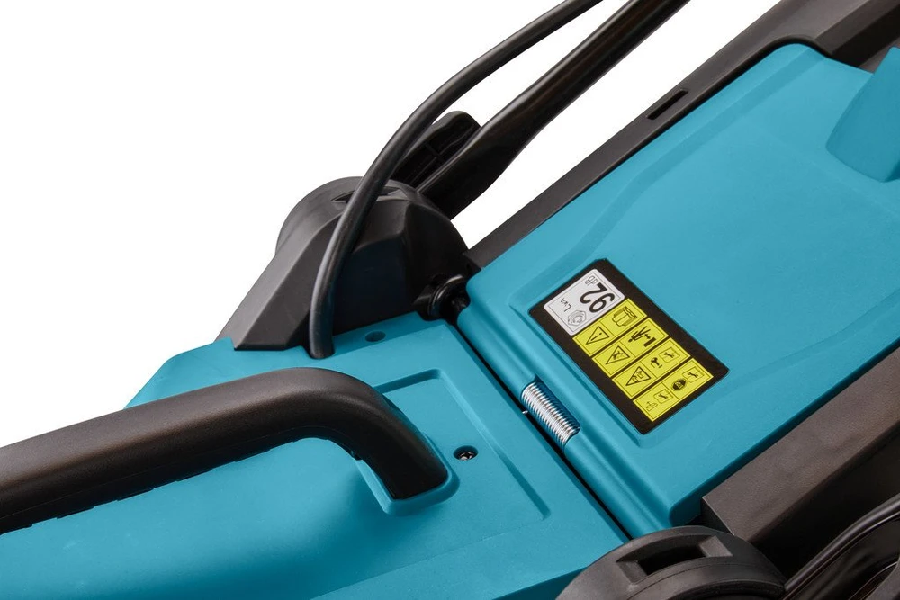 Makita DLM330RT akumuliatorinė vejapjovė 18 V ličio jonų, 1 x 5,0 Ah, DC18RC, 33 cm, 3 viename (pjovimas / surinkimas / mulčiavimas), 12,6kg,
