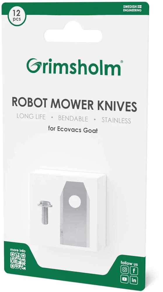 Peiliukai robotui Grimsholm ECOVACS GOAT, 12 vnt.