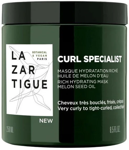 Lazartigue Curl Specialist plaukų kaukė „Kreminis“ drėkinamoji, 250 ml