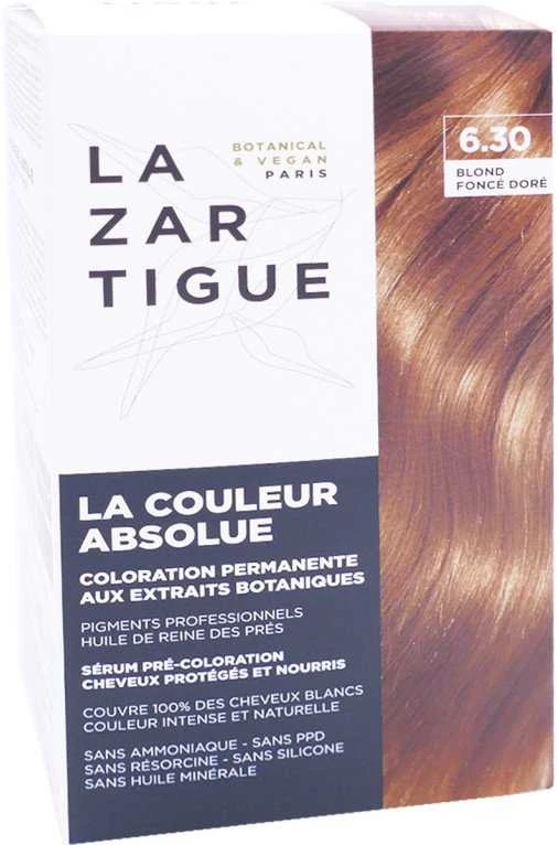 Lazartigue La Couleur Absolue Permanent Hair Dye 6.30 Golden Dark Blond, 143 ml