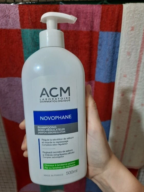 Laboratoire ACM Novophane Hair Treatment Šampūnas For Regulation Of Excessive Sebum For Oily Hair, 500 ml