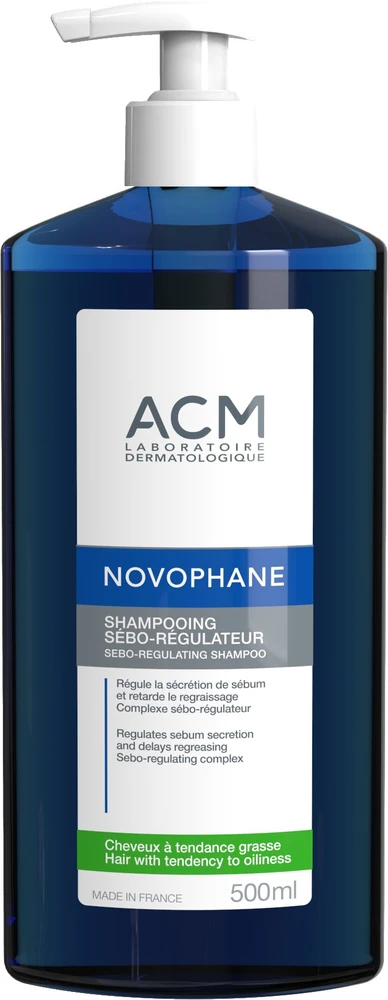 Laboratoire ACM Novophane Hair Treatment Šampūnas For Regulation Of Excessive Sebum For Oily Hair, 500 ml