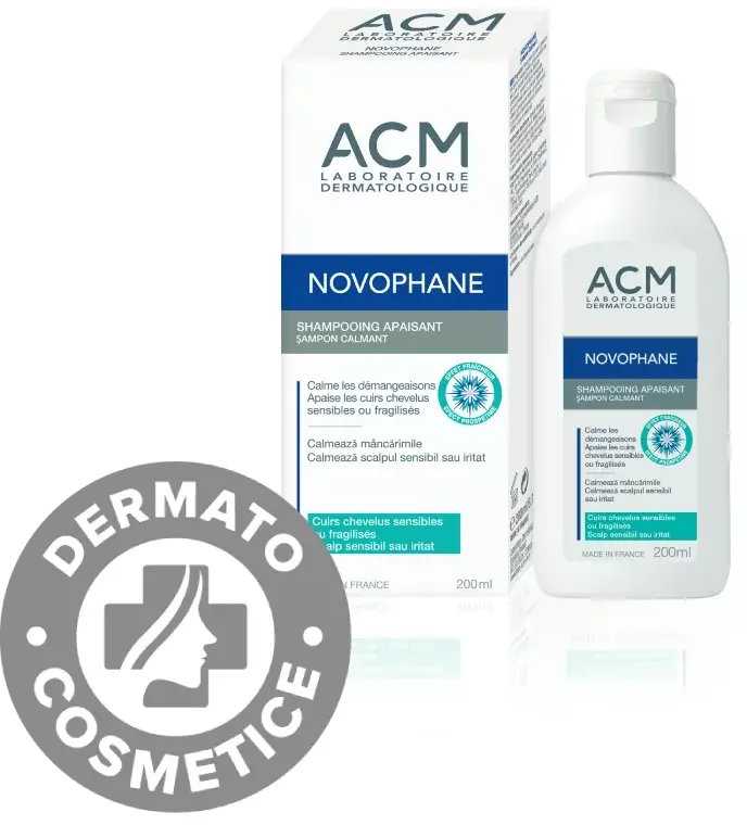 Laboratoire ACM Novophane Panthenol Hair Treatment Šampūnas raminantis jautriai galvos odai, 200 ml