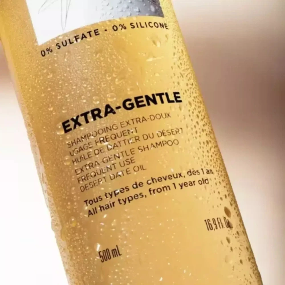 Lazartigue Extra-Gentle plaukų šampūnas, švelnus valomasis, 500 ml