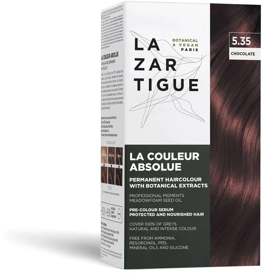 Lazartigue La Couleur Absolue Permanent Hair Dye 5.35 Chocolate, 143 ml