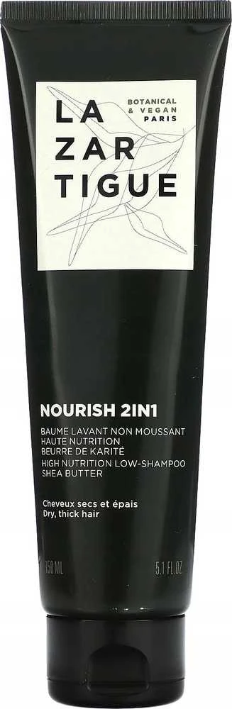 Lazartigue Nourish 2in1 High Nutrition Low-Šampūnas intensyviai maitinantis šampūnas du viename, 150 ml
