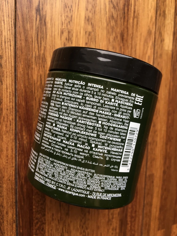 Lazartigue Nourish Hair Treatment Kreminis Mask For maitininantis, 250 ml