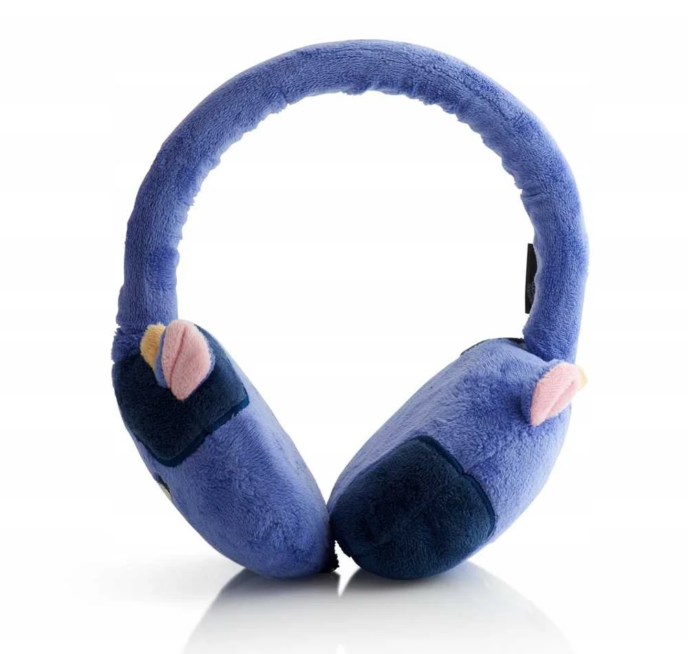 Lazerbuilt Squishmallows mėlynos pliušinės ausinės
