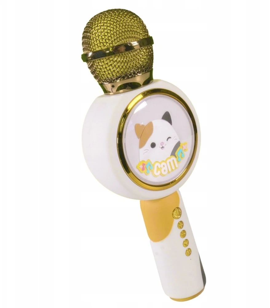 Lazerbuilt Squishmallows Mikrofonas Karaoke Nešiojama kolonėlė Bluetooth 2 in 1 Vaikams Telefonui / Kmsqm-bt-cam