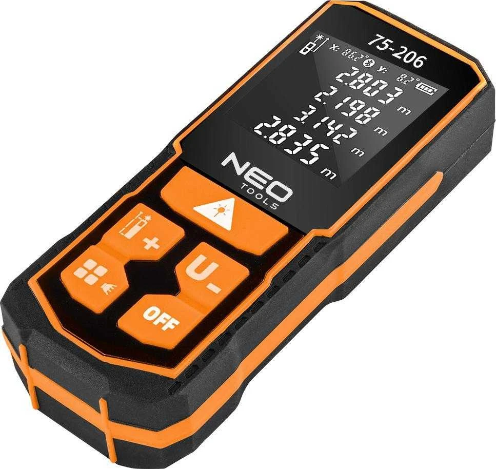 Neo Lazerinis atstumo matuoklis su 100 m nuotoliu ir IP54 apsauga