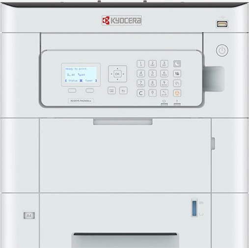 Kyocera ECOSYS PA3500cx (įsk. 3 metus Kyocera Life Plus), spalvinis lazerinis spausdintuvas - pilkas/juodas, dvipusis (spausdinimas)