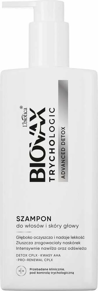 LBIOTICA / BIOVAX L`BIOTICA Biovax Trychologic plaukų ir galvos odos šampūnas „Advanced Detox“ 200 ml