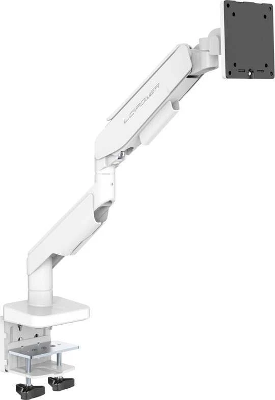 LCP LC-Power LC-EQ-A49W monitoriaus laikiklis arba stovas 124,5 cm (49″) Stalas Balta