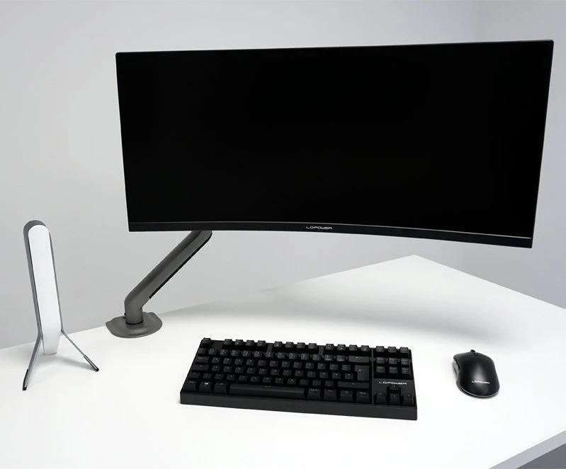 Laikiklis LC-Power LC-EQ-A32B, Spaustukas, 9kg, 43,2 cm (17"), 81,3 cm (32"), 100 x 100 mm, Juodas