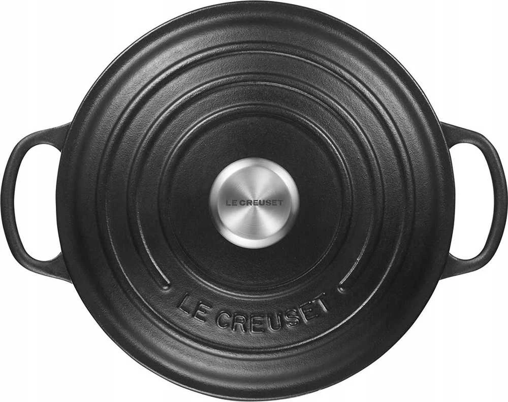 Virtuvės Indai - Le Creuset Signature Keptuvė 20cm Apvalaus Ketaus Juoda