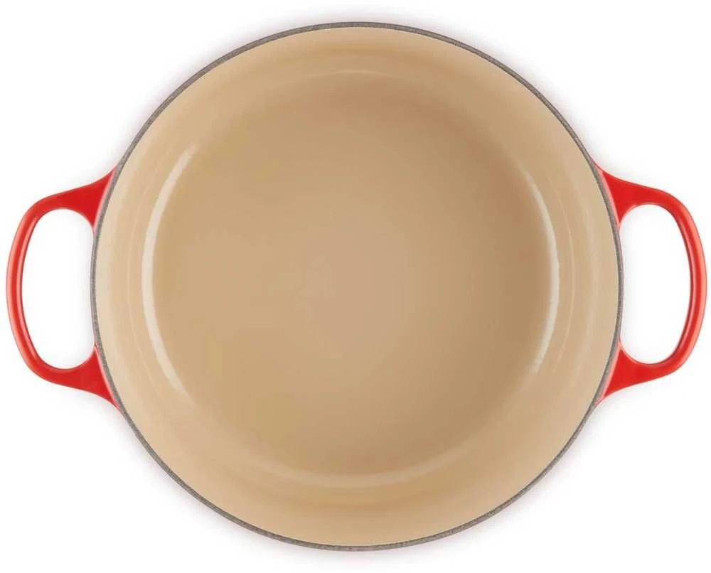 Virtuvės Indai - Le Creuset Signature Keptuvė 28cm Apvalus Ketaus Vyšninė Raudona