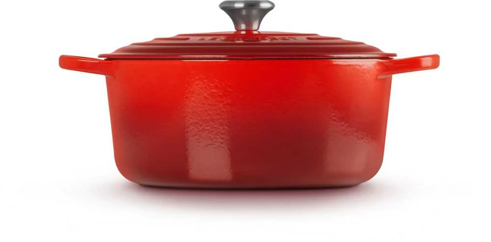 Virtuvės Indai - Le Creuset Signature Keptuvė 28cm Apvalus Ketaus Vyšninė Raudona