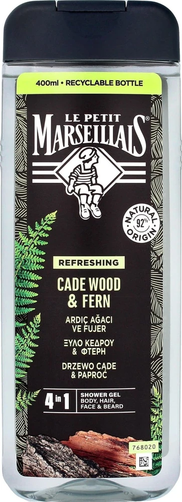 Le Petit Marseillais Cade Wood & Fern Dušo želė