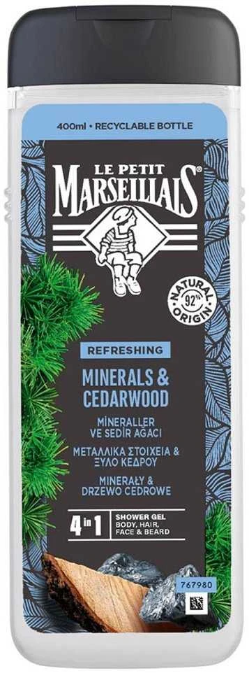 Le Petit Marseillais Dušo želė Minerals & Cedar Wood, 400 ml