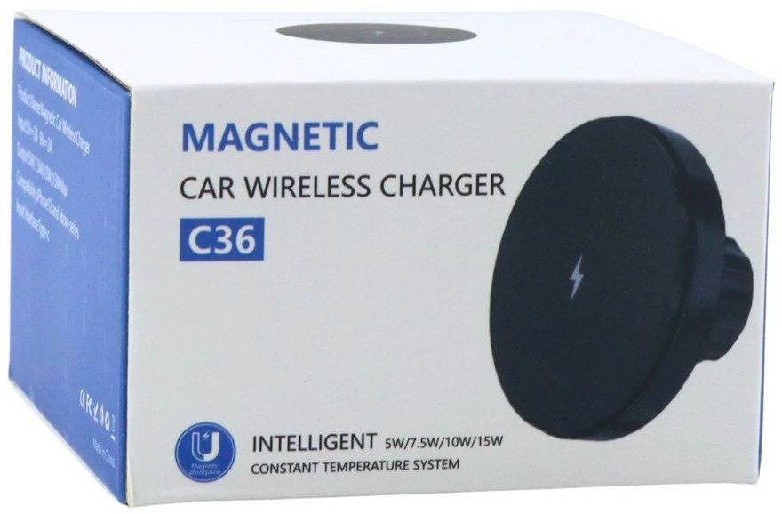 Lean Magnetinis automobilio laikiklis su 15W bevieliu įkrovikliu