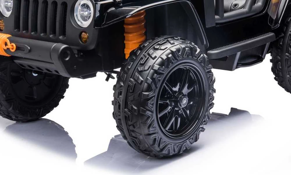 Lean Cars Akumuliatorinis dvivietis automobilis vaikams XB-1118 4x4, juodos spalvos