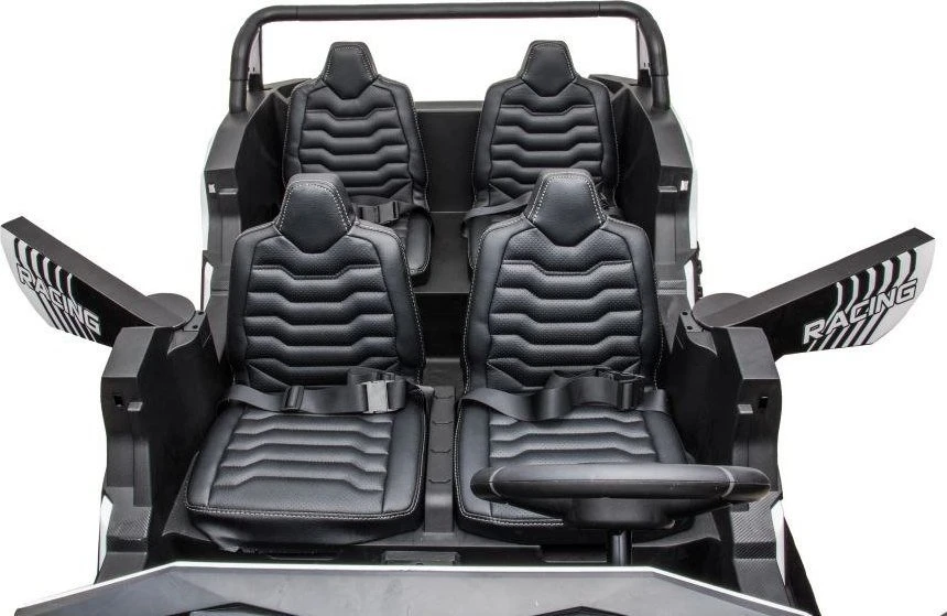 Lean Cars Elektromobilis Buggy A033 4x4 24V, baltas