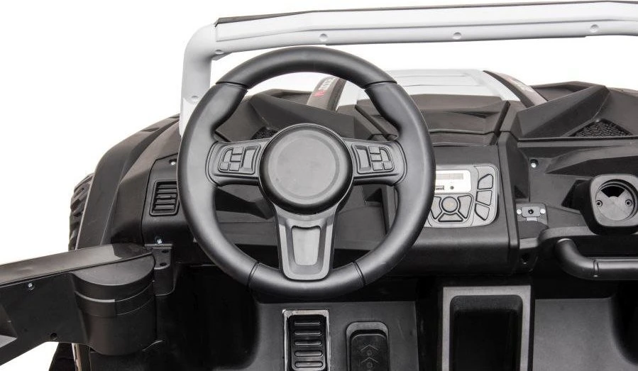 Lean Cars Elektromobilis Buggy A033 4x4 24V, baltas