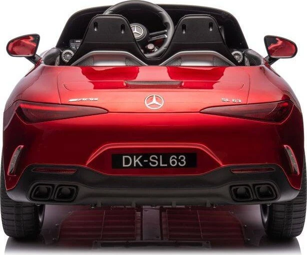 Dvivietis vaikiškas elektromobilis Lean Cars Mercedes AMG SL63, raudonas