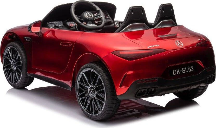 Dvivietis vaikiškas elektromobilis Lean Cars Mercedes AMG SL63, raudonas
