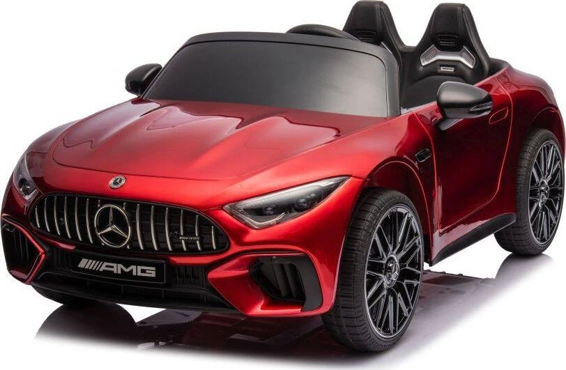 Dvivietis vaikiškas elektromobilis Lean Cars Mercedes AMG SL63, raudonas
