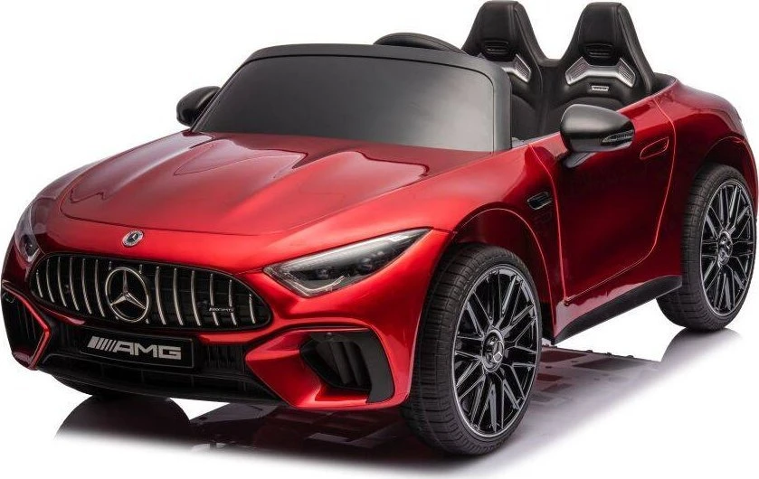 Dvivietis vaikiškas elektromobilis Lean Cars Mercedes AMG SL63, raudonas