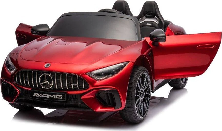 Dvivietis vaikiškas elektromobilis Lean Cars Mercedes AMG SL63, raudonas