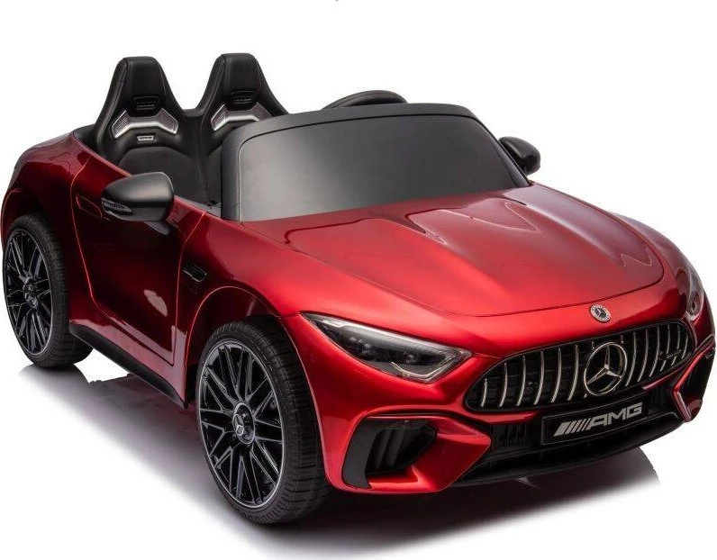 Dvivietis vaikiškas elektromobilis Lean Cars Mercedes AMG SL63, raudonas