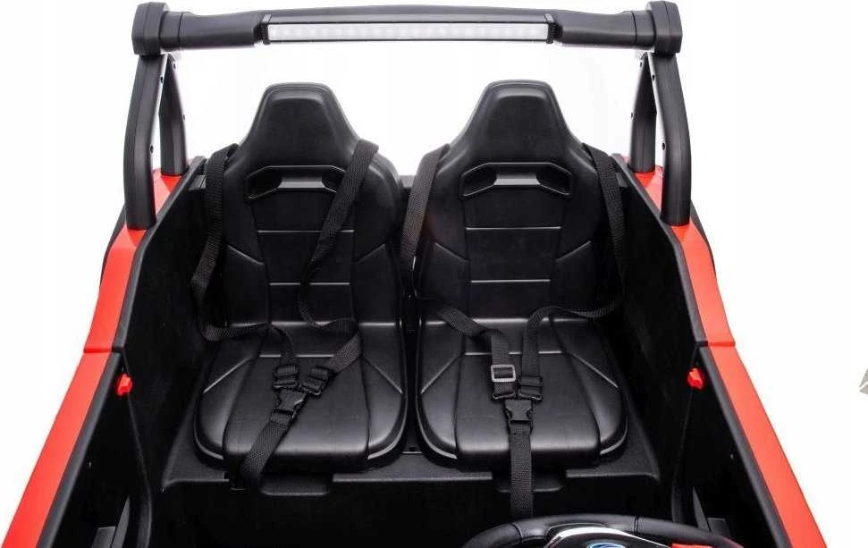Lean Cars Dvivietis vaikiškas elektromobilis S618 4x4, raudonas