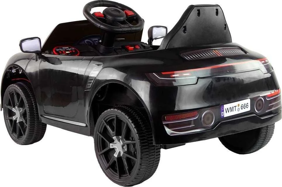 Lean Cars Vienvietis elektromobilis vaikams WMT-666, juodas