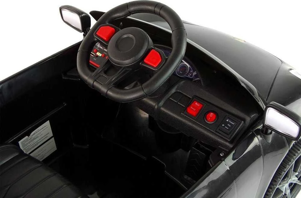 Lean Cars Vienvietis elektromobilis vaikams WMT-666, juodas